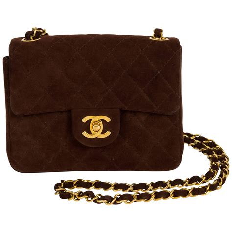 chanel brown bag mini|More.